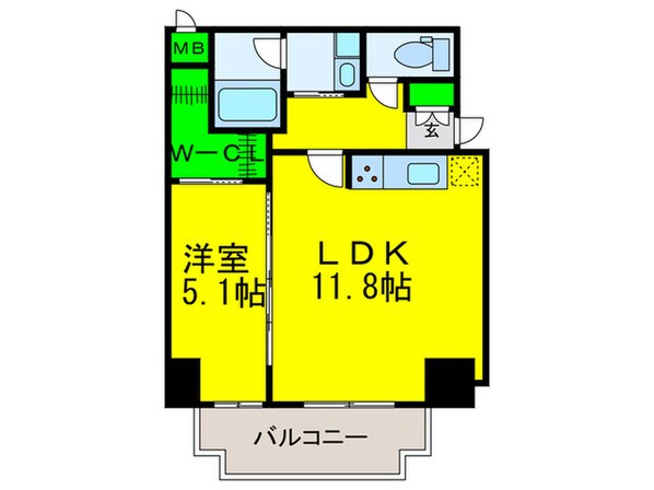 アトリエール堺新町の物件間取画像